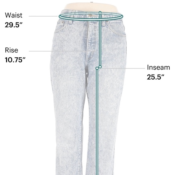 ๐๐ผ GUESS Marciano Vintage 80s Acidโ Wash Menโs Jeans Sz 33/26 Short USA Denim - Picture 6 of 6